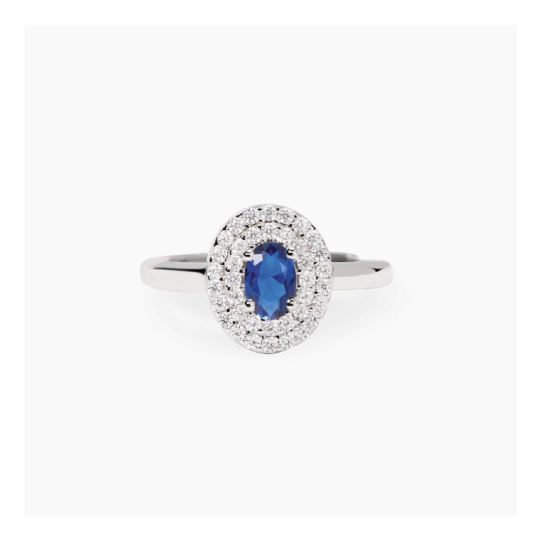 MABINA 523492 - Anello in argento 925/°°° zaffiro sintetico e zirconi