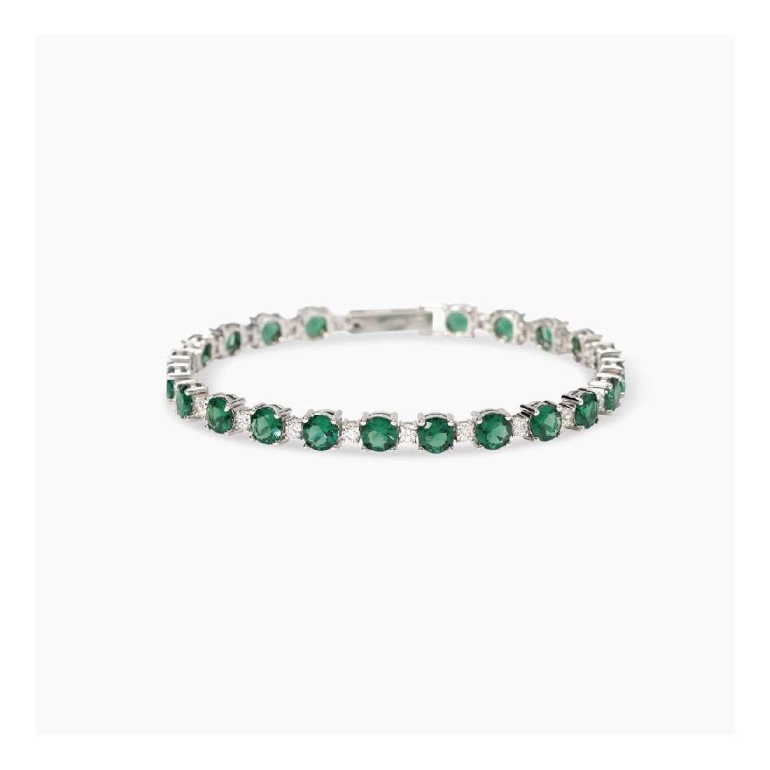 MABINA 534108 - Bracciale in argento 925/°°° smeraldo sintetico e zirconi