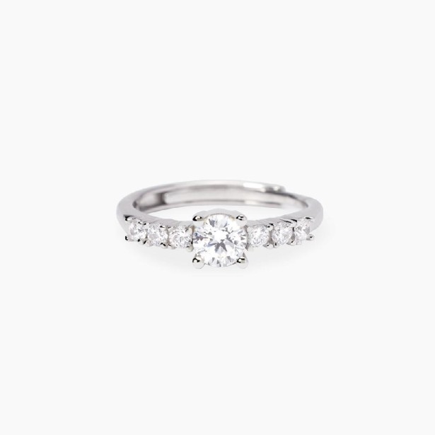 MABINA 523482 Anello regolabile in zirconi bianchi
