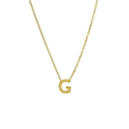 Girocollo in oro giallo 375/ooo con iniziale