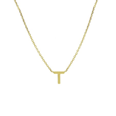 Girocollo in oro giallo 375/ooo con iniziale