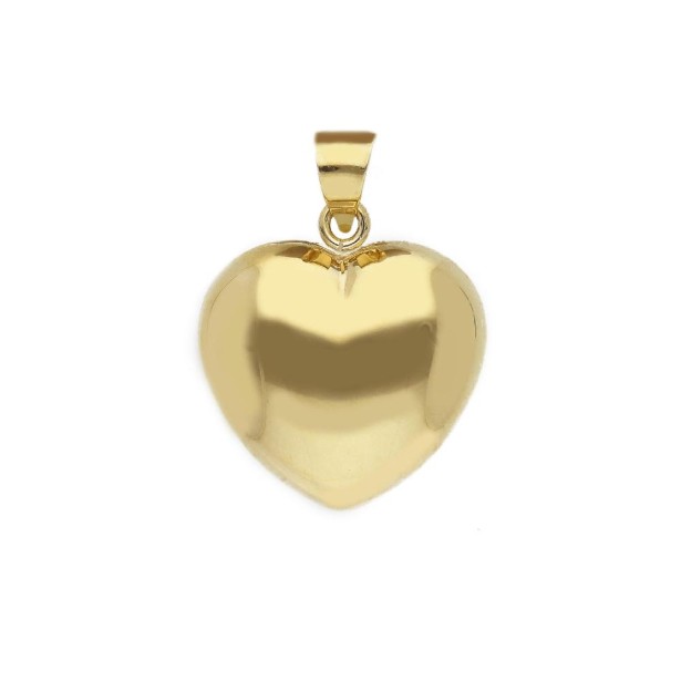 Ciondolo in oro giallo 375/ooo a cuore