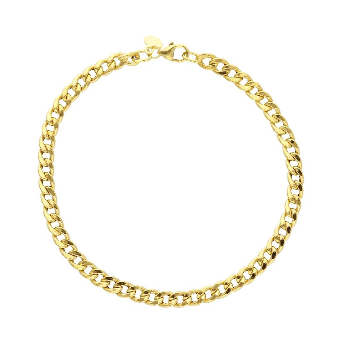 Bracciale maglia groumette in oro giallo 375/ooo