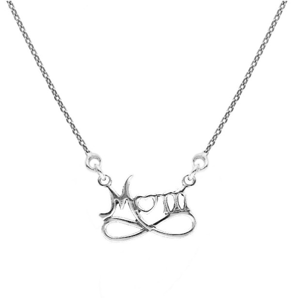 Girocollo in argento 925/ooo con mom e infinito