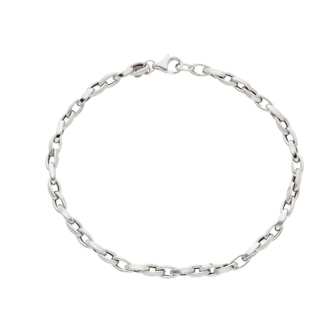 Bracciale maglia in oro bianco  750/ooo