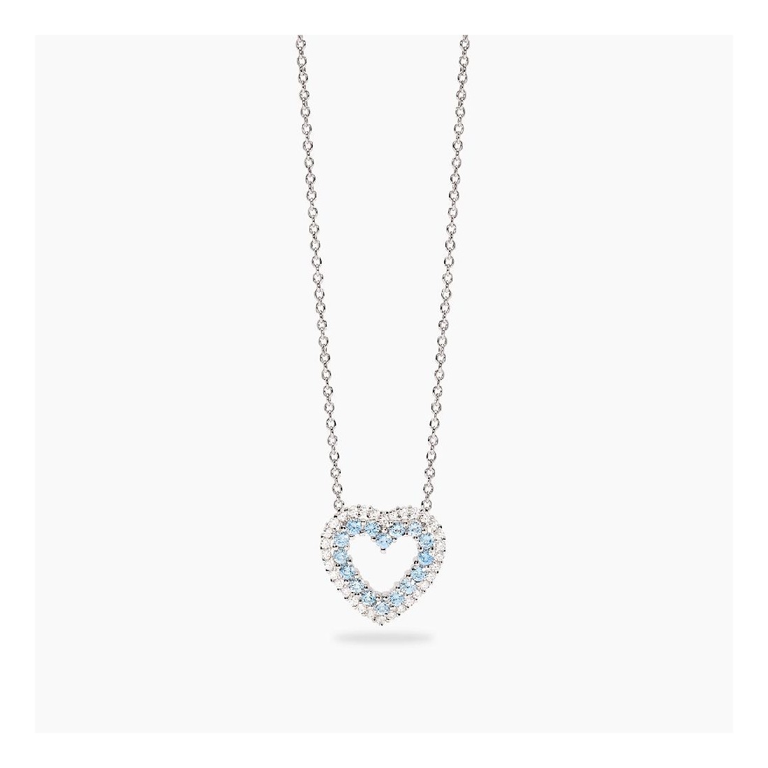 MABINA 553817 - Girocollo in argento 925/°°° acquamarina sintetica e zirconi