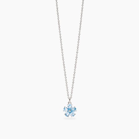 MABINA 553857 - Girocollo in argento 925/°°° e acquamarina sintetica
