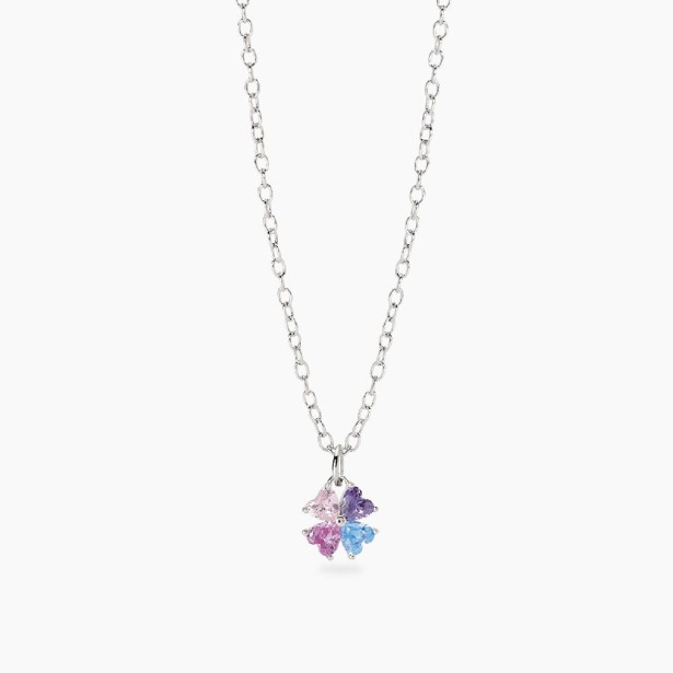 MABINA 553870 Girocollo in argento 925/°°° con quadrifoglio