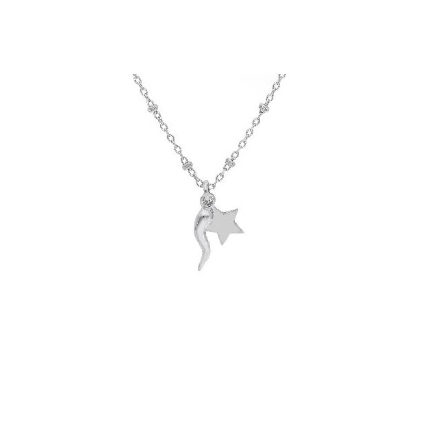 Girocollo in argento 925/ooo con corno e stella
