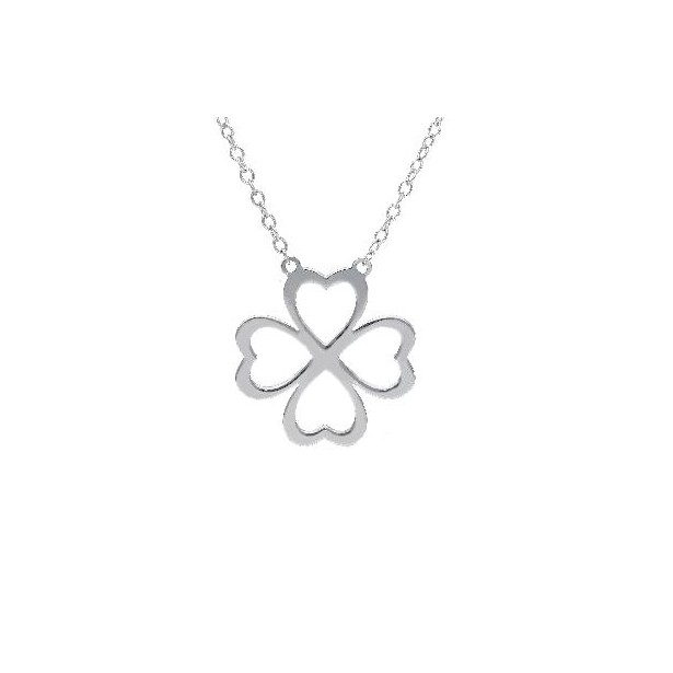 Girocollo in argento 925/ooo con quadrifoglio