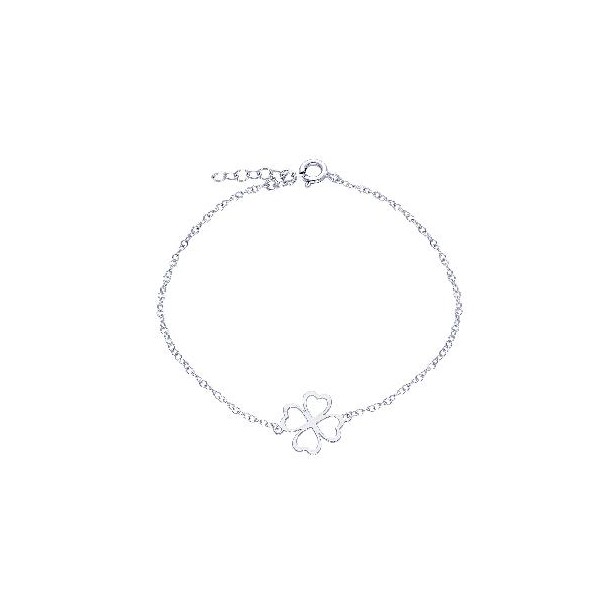 Bracciale in argento 925/ooo con quadrifoglio