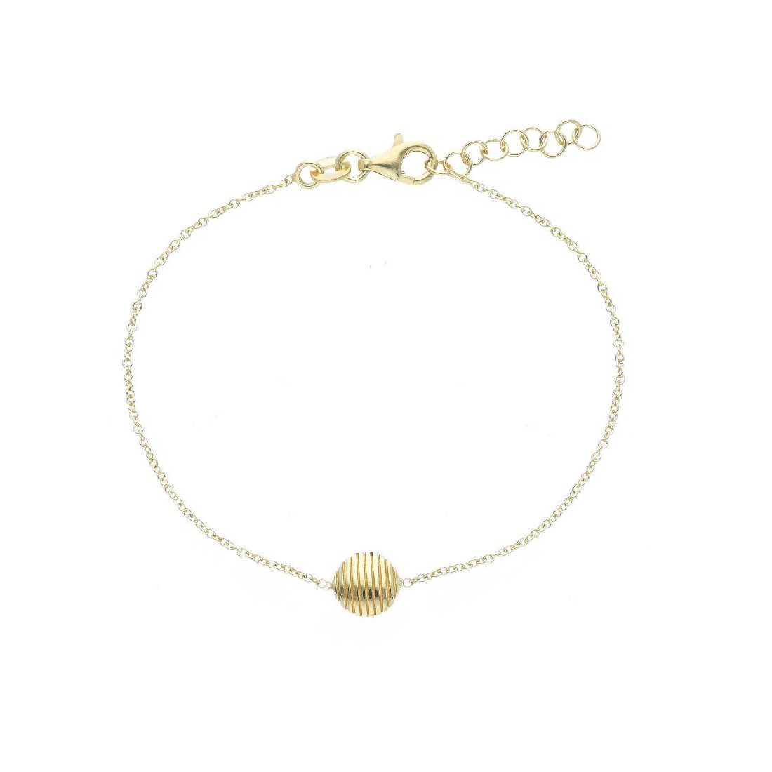 Bracciale in argento dorato 925/ooo con tondo