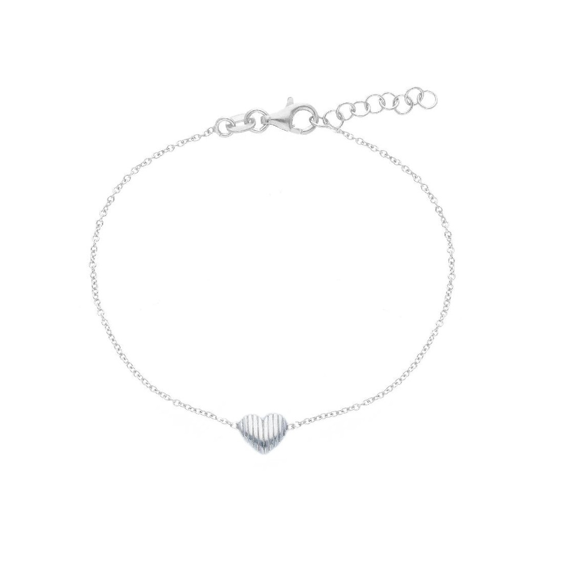 Bracciale in argento 925/ooo con cuore