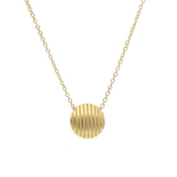 Girocollo in argento dorato 925/ooo con tondo