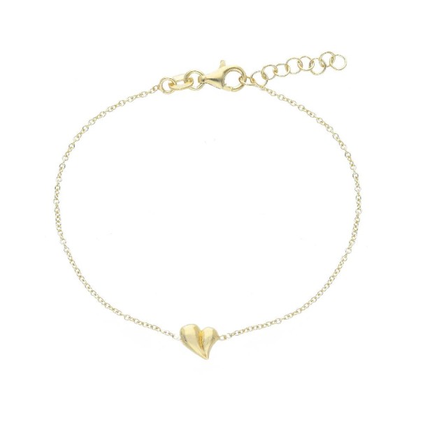 Bracciale in argento dorato 925/ooo con cuore