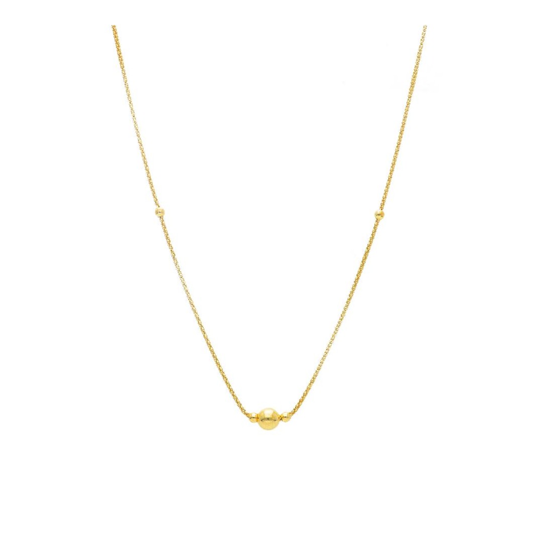 Girocollo in argento dorato 925/ooo con palline