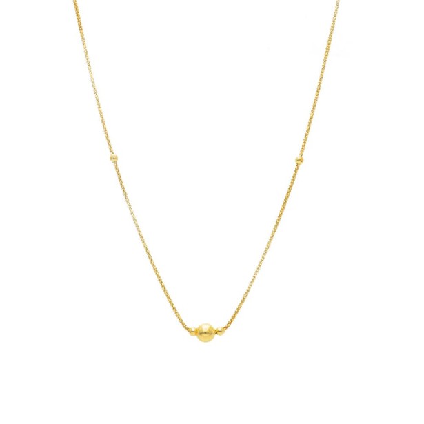 Girocollo in argento dorato 925/ooo con palline