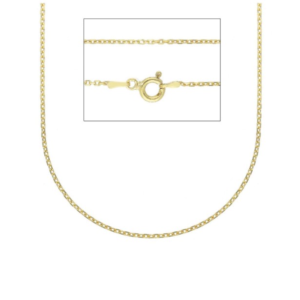 Catena rolo in argento dorato 925/ooo