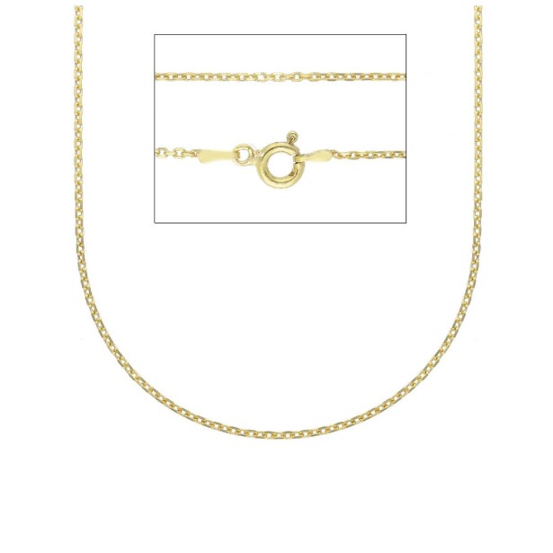 Catena rolo in argento dorato 925/ooo