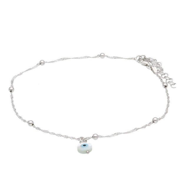 Cavigliera in argento 925/ooo con occhio di Allah
