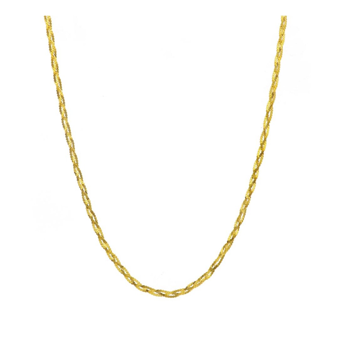 Girocollo maglia in argento dorato 925/ooo
