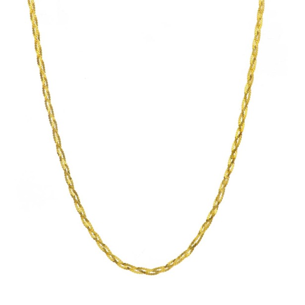 Girocollo maglia in argento dorato 925/ooo