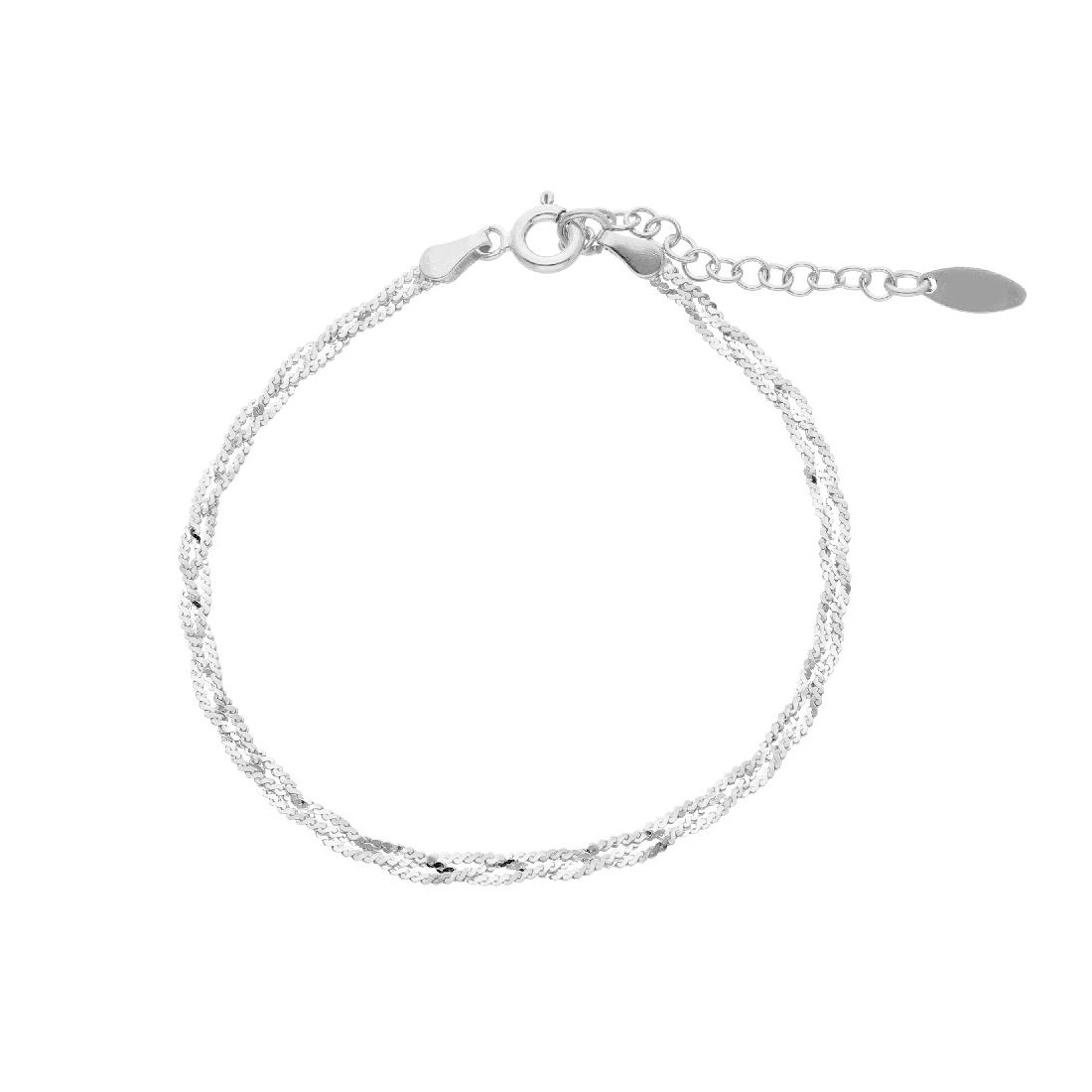 Bracciale maglia in argento 925/ooo
