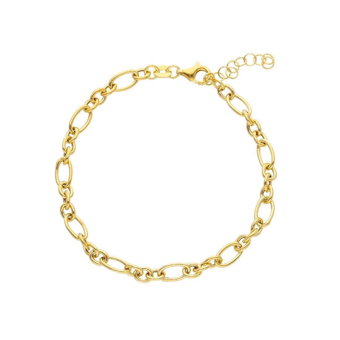 Bracciale maglia in argento dorato 925/ooo