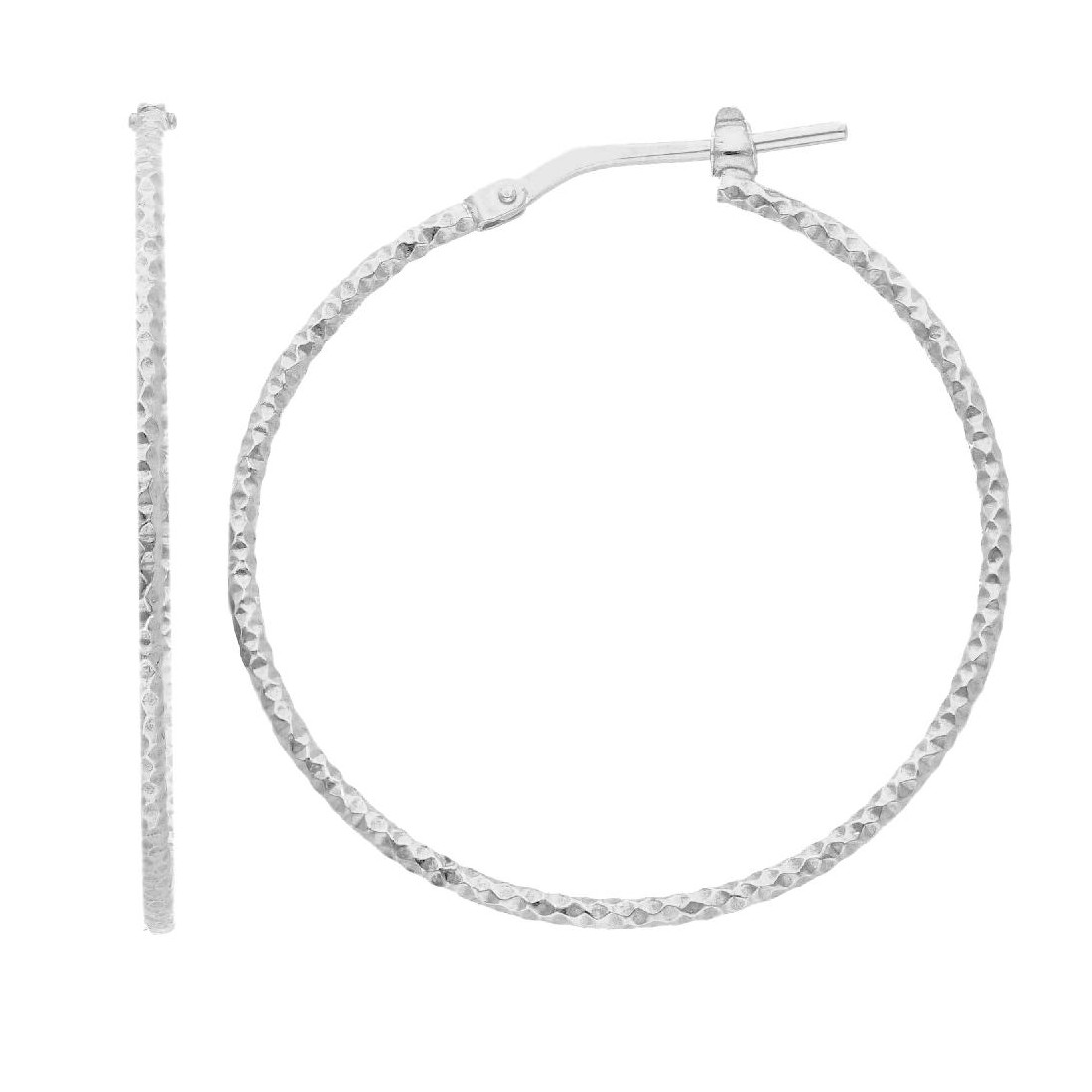 Orecchini cerchio in argento 925/ooo