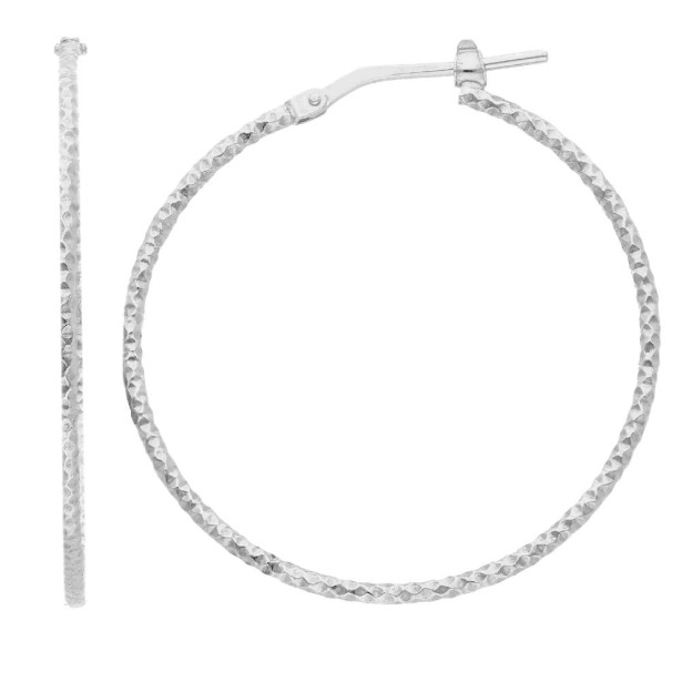 Orecchini cerchio in argento 925/ooo