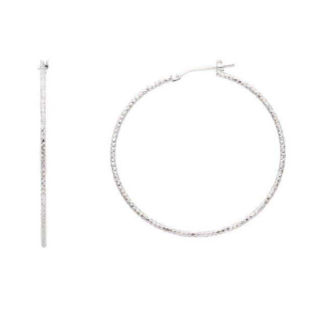 Orecchini cerchio in argento 925/ooo