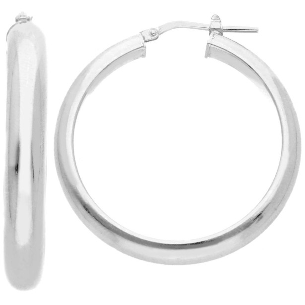 Orecchini cerchio in argento 925/ooo