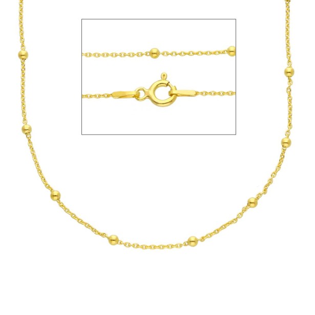 Catena alternata in argento dorato 925/ooo