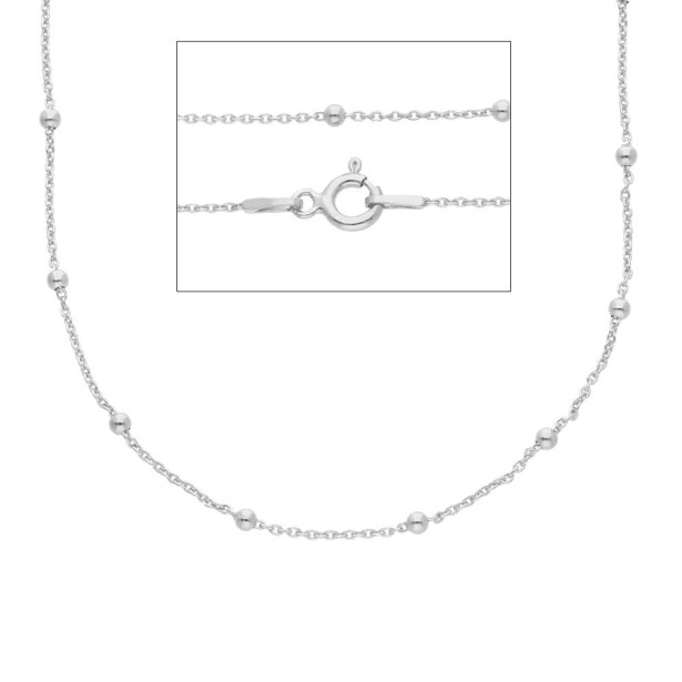 Catena alternata in argento 925/ooo con palline