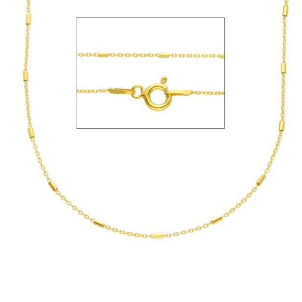 Catena alternata in argento dorato 925/ooo