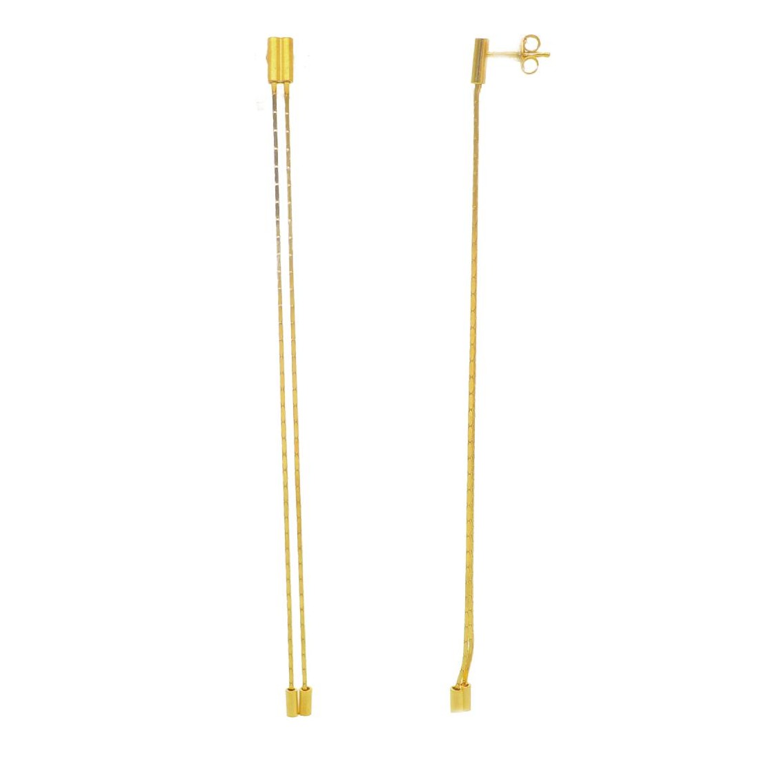 Orecchini pendenti in argento dorato 925/ooo