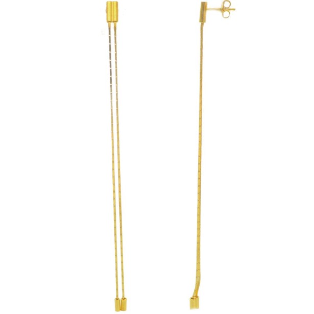 Orecchini pendenti in argento dorato 925/ooo