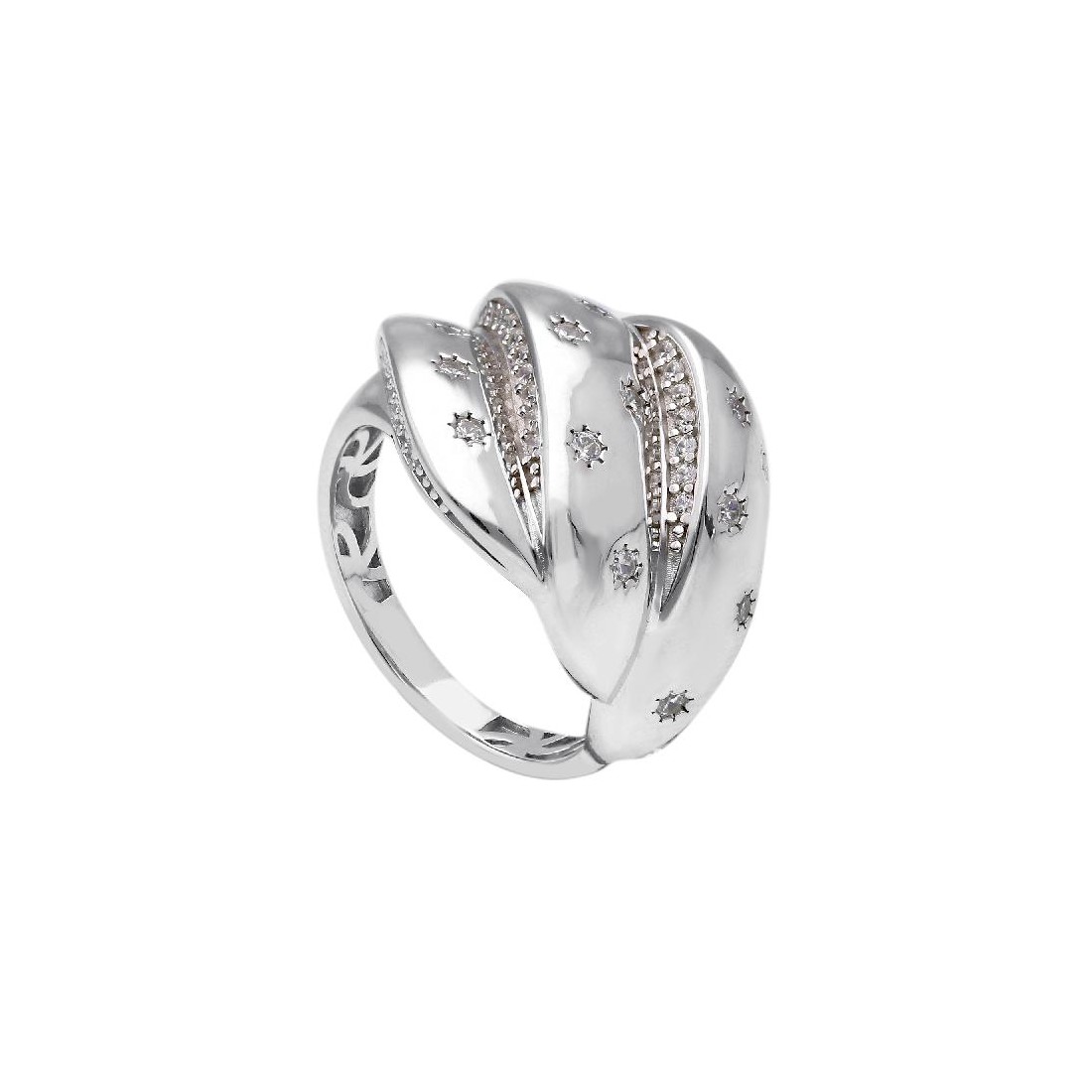 Anello in argento 925/ooo e zirconia cubica