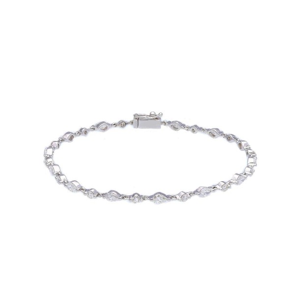 Bracciale in oro bianco 750/ooo con diamante naturale