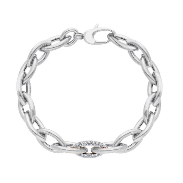 Bracciale in oro bianco 750/ooo con diamante naturale