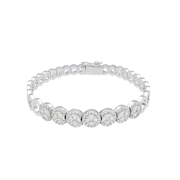 Bracciale in oro bianco 750/ooo con diamante naturale