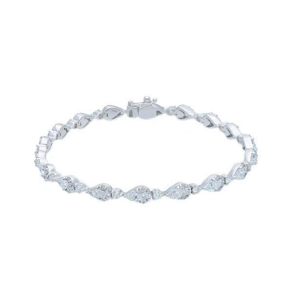 Bracciale in oro bianco 750/ooo con diamante naturale
