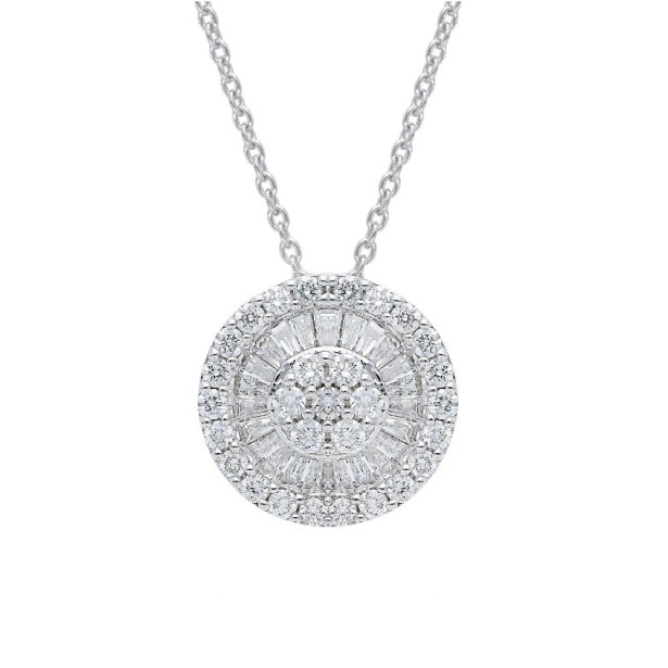 Girocollo in oro bianco 750/ooo con diamante naturale