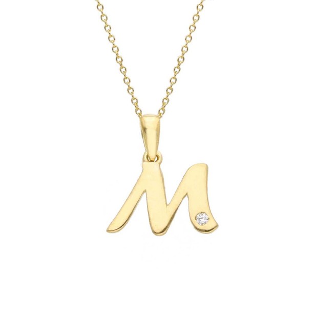 Girocollo in oro giallo 375/ooo con diamante naturale