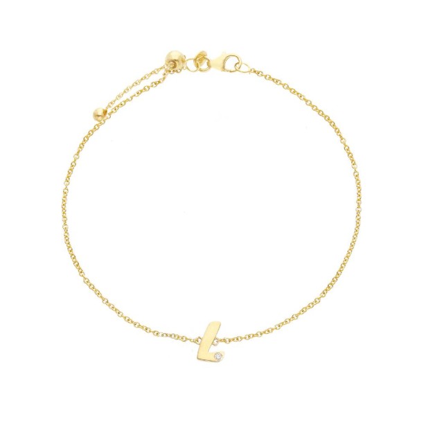 Bracciale in oro giallo 375/ooo con diamante naturale