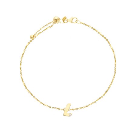 Bracciale in oro giallo 375/ooo con diamante naturale