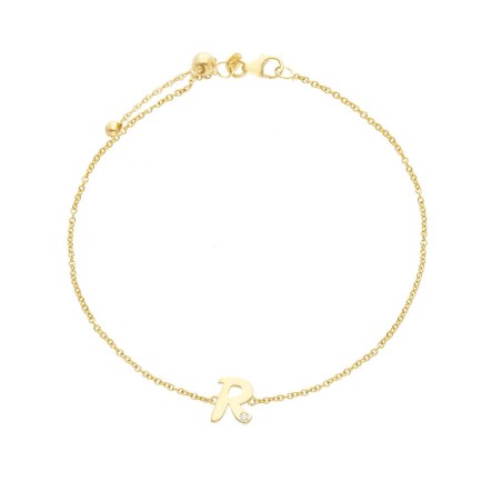 Bracciale in oro giallo 375/ooo con diamante naturale