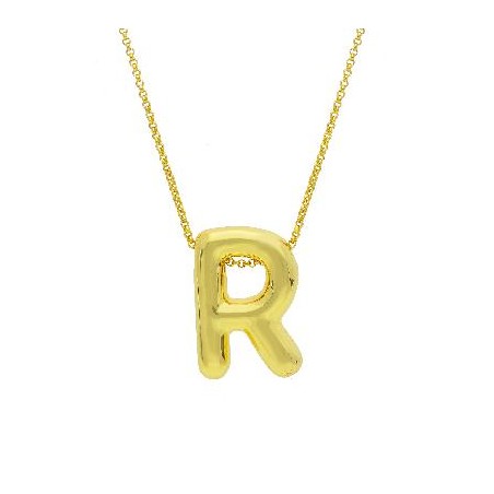 Girocollo in argento dorato 925/°°° con iniziale