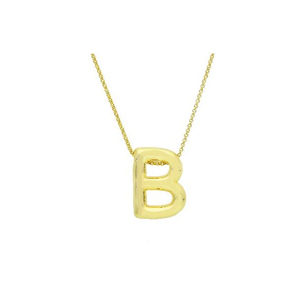 Girocollo in argento dorato 925/°°° con iniziale