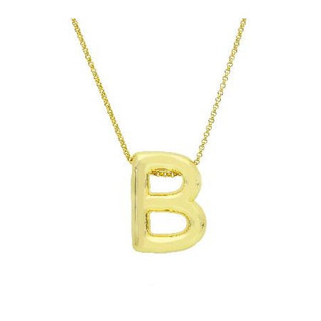 Girocollo in argento dorato 925/°°° con iniziale